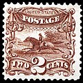 1869 Pony Express 2c Stamp stamp